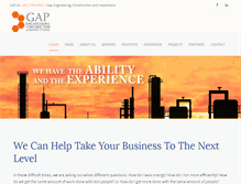 Tablet Screenshot of gap-eng.com